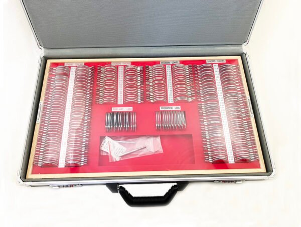 trial lens set with silver metal rim