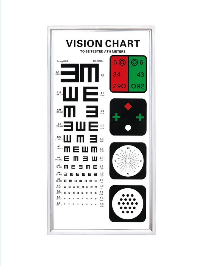 LED Eye Testing Chart 22C - opticalorigin