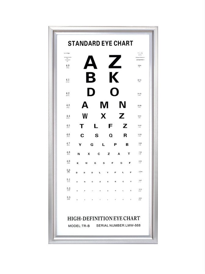 LED Eye Testing Chart 23C - opticalorigin