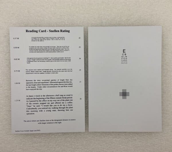 reading card