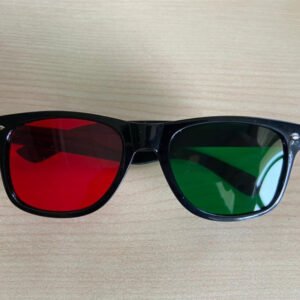 red green glasses